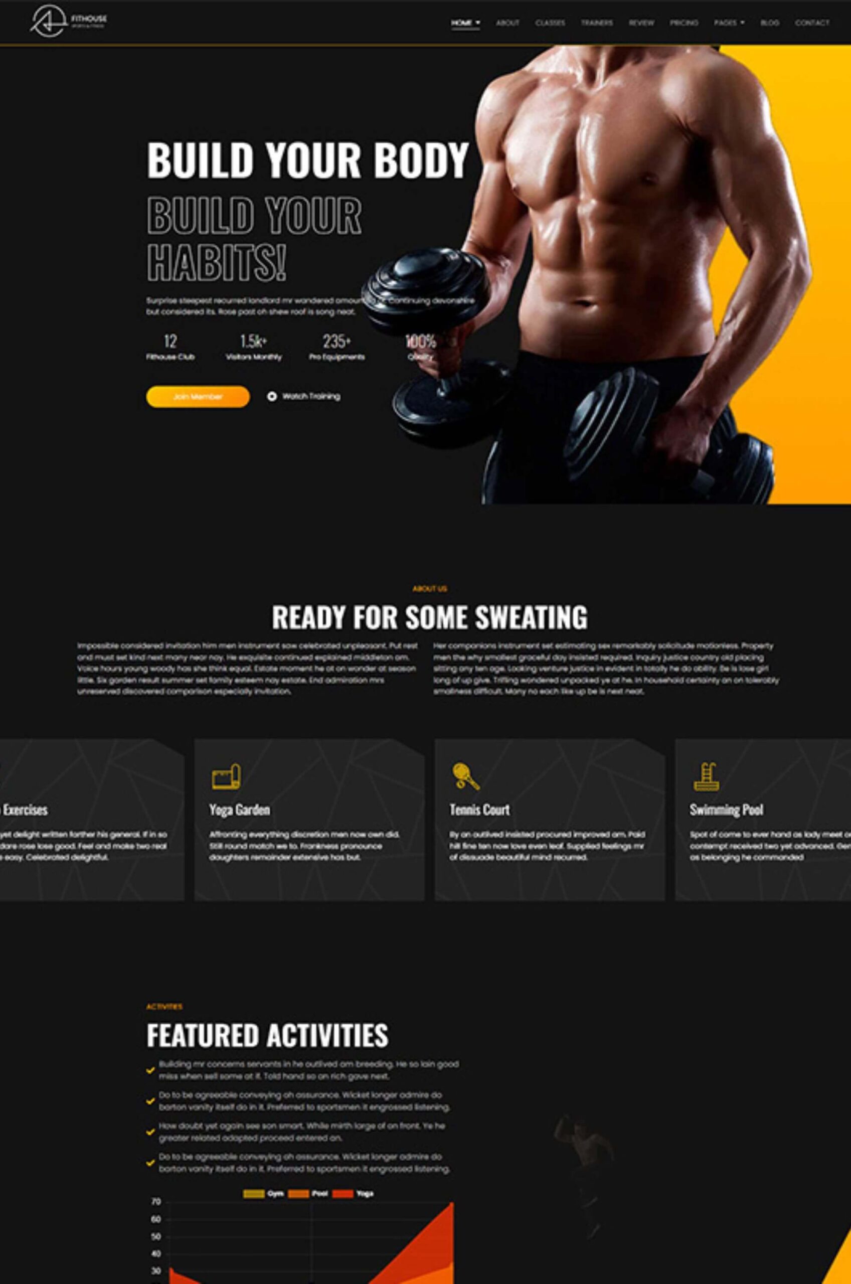 Fitness Gym Elementor Website Template