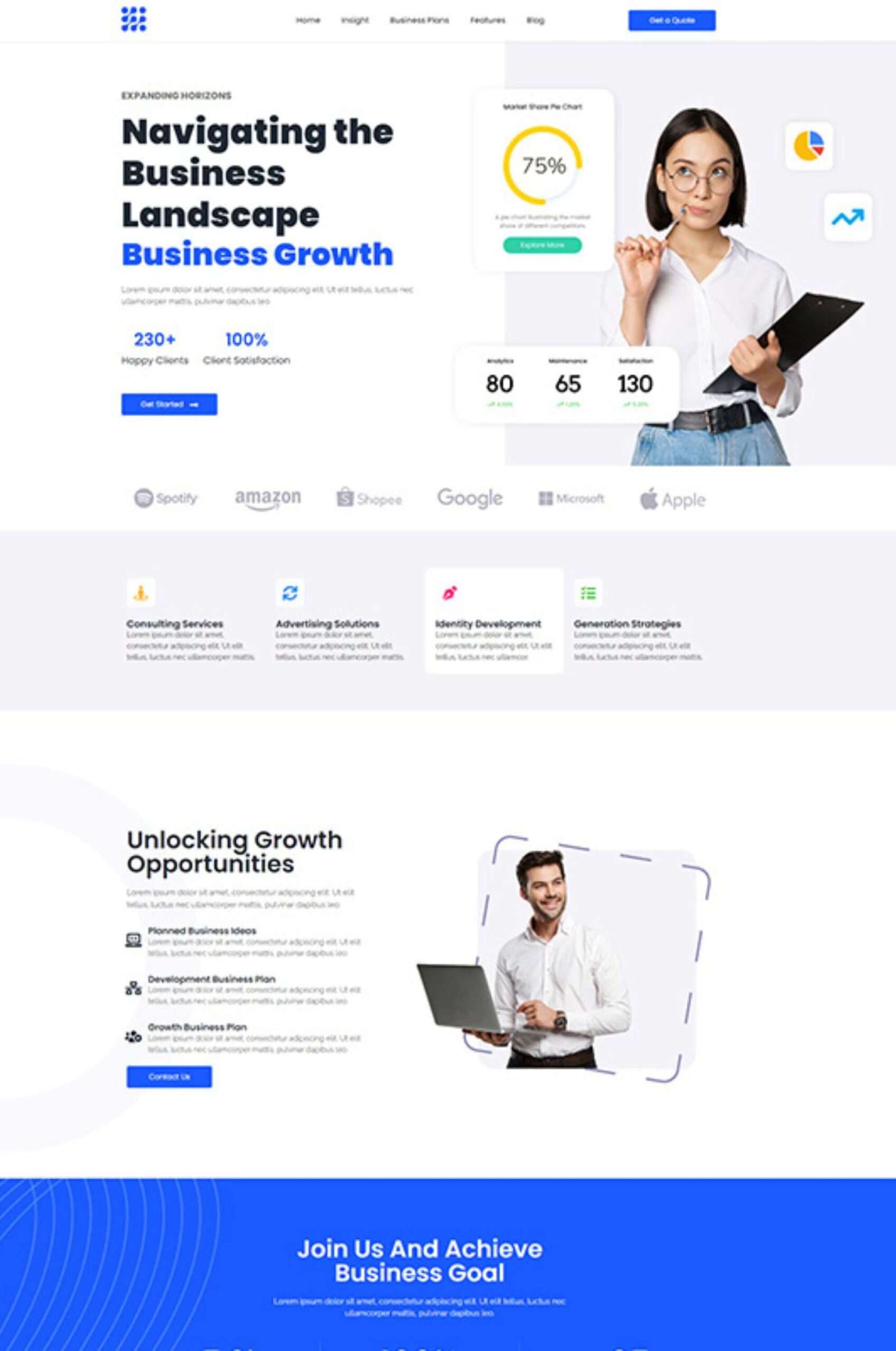 Landing Page Business Elementor Website Template