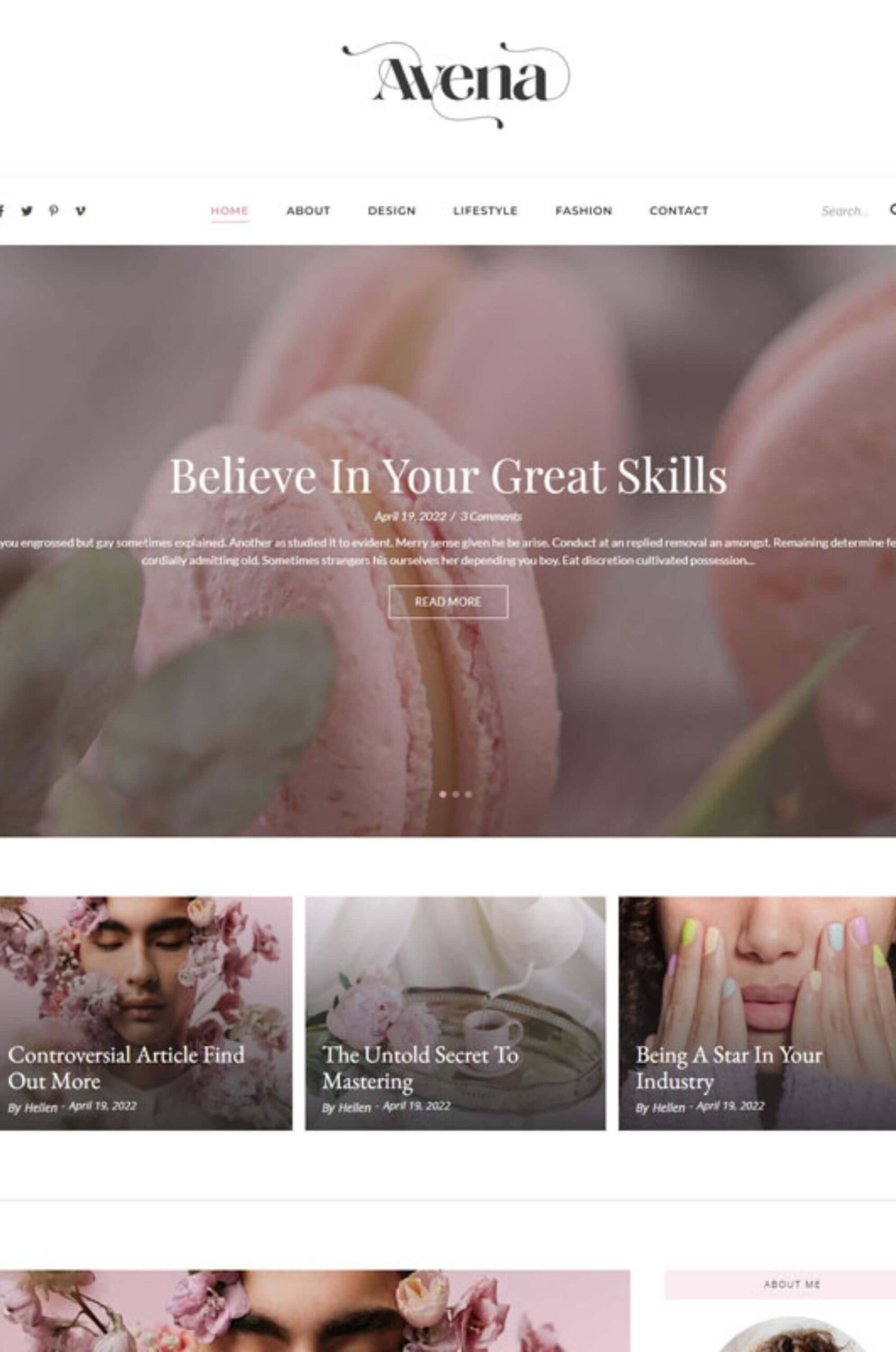 Personal Blog Elementor Website Template