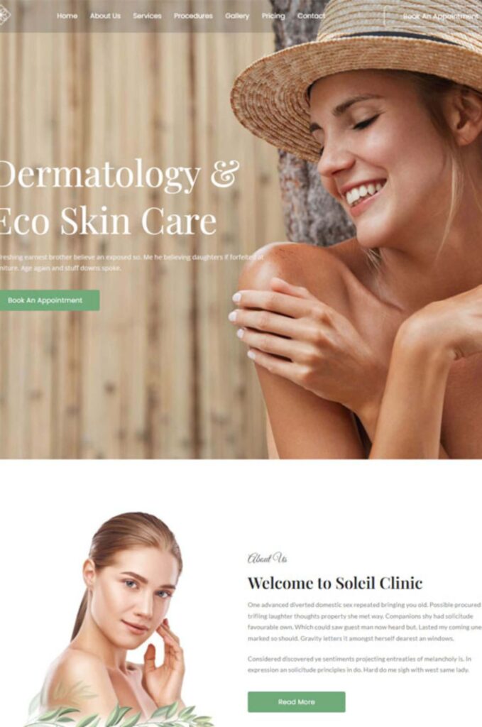 Eco Skincare Elementor Website Template