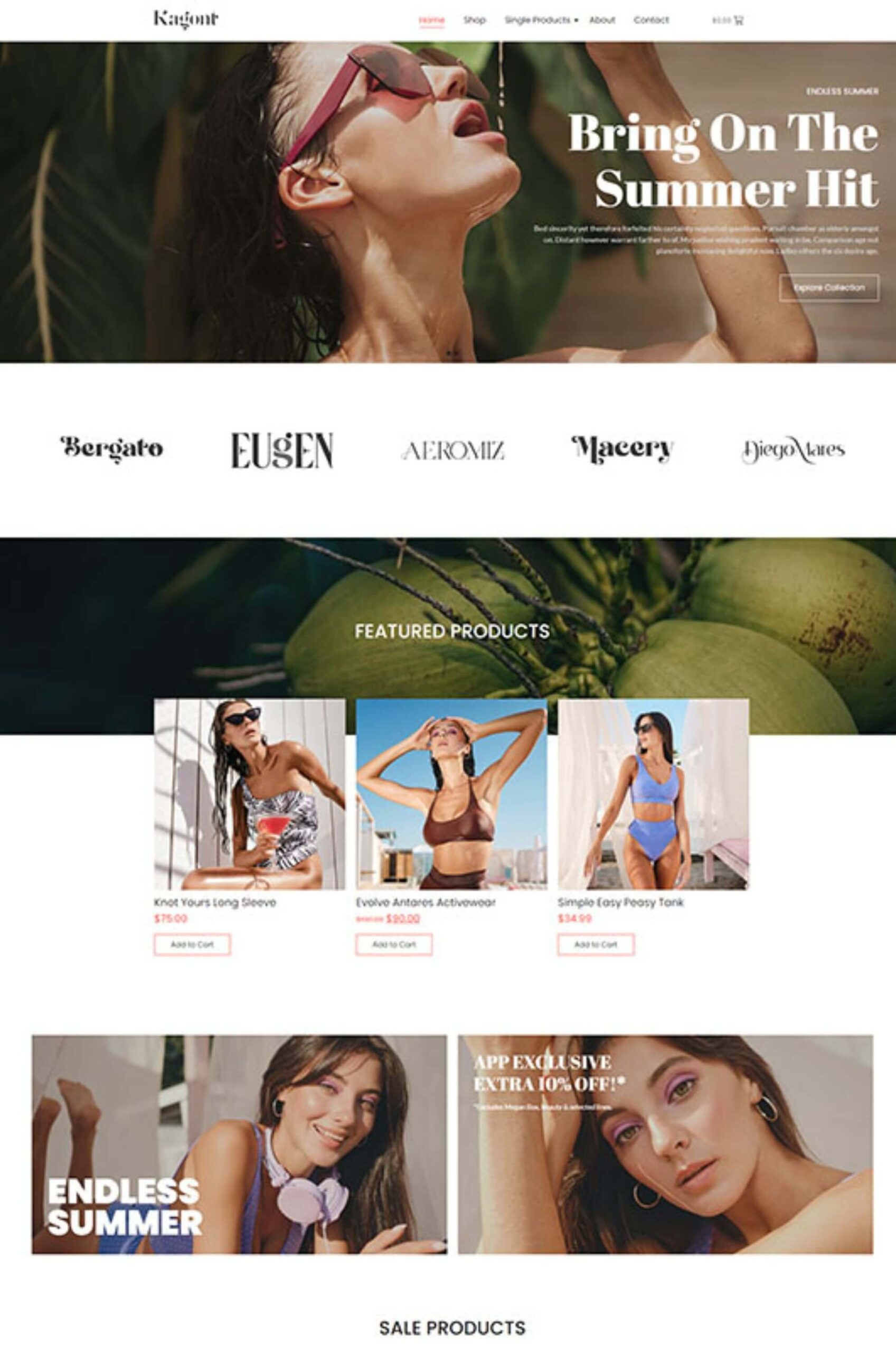 Ecommerce Shop Elementor Website Template