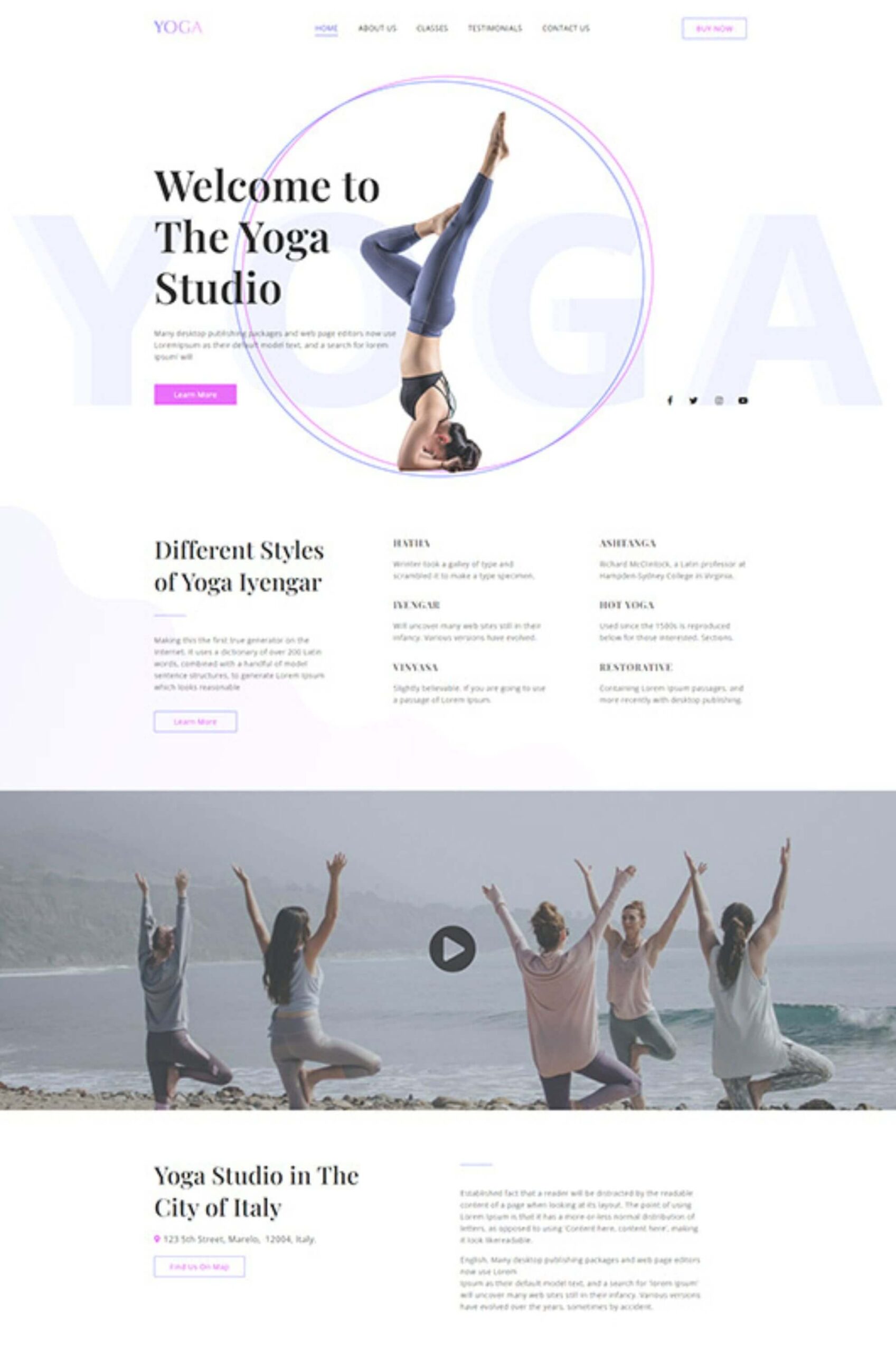 Yoga Elementor Website Template