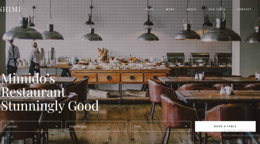 Food Restaurant Elementor Website Template