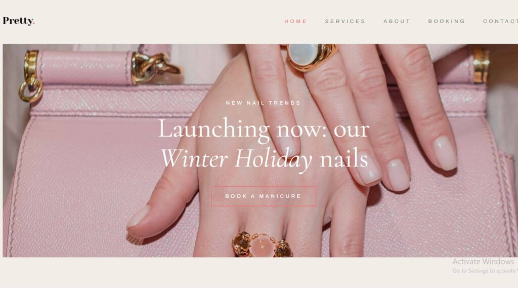 Manicure Elementor Website Template