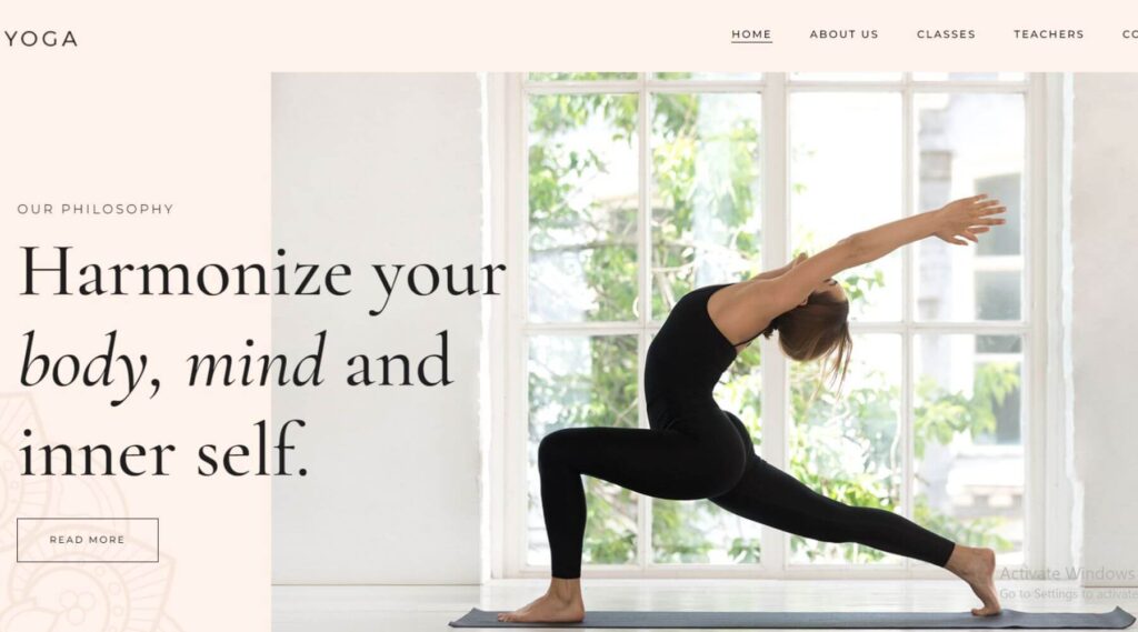 Yoga Studio Elementor Website Template