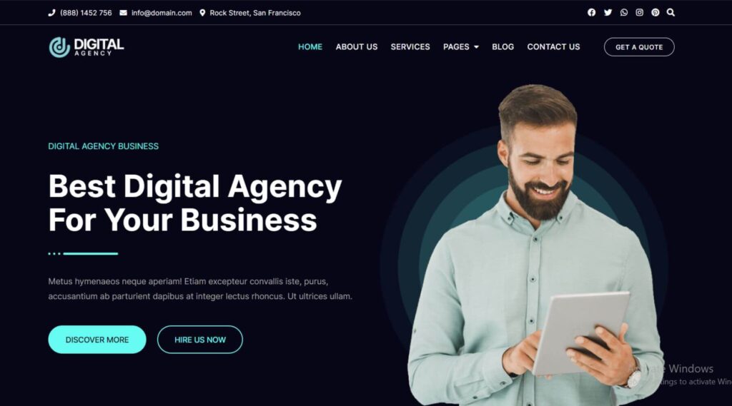 Digital Agency Elementor Website Template