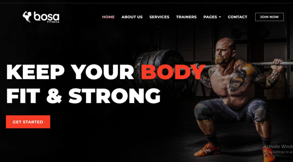 Fitness Gym Elementor Website Template